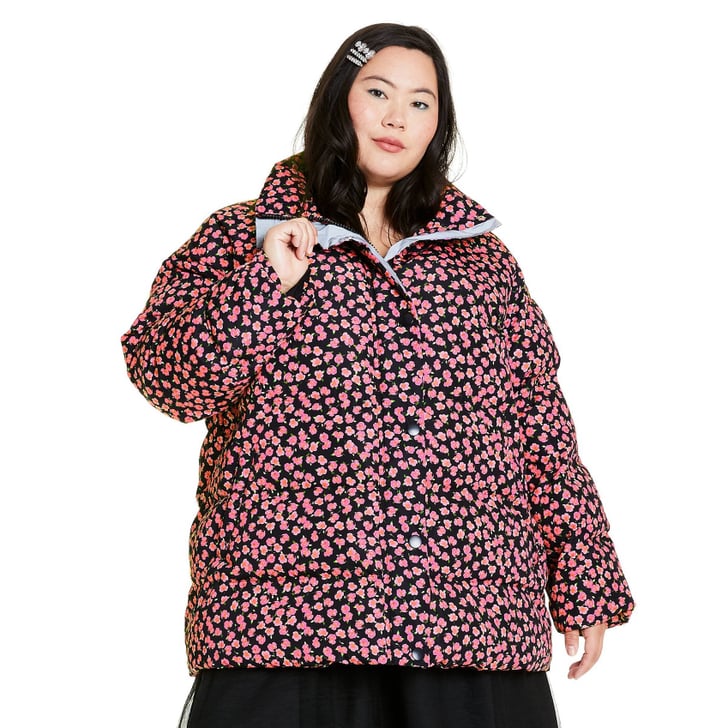 target red puffer jacket