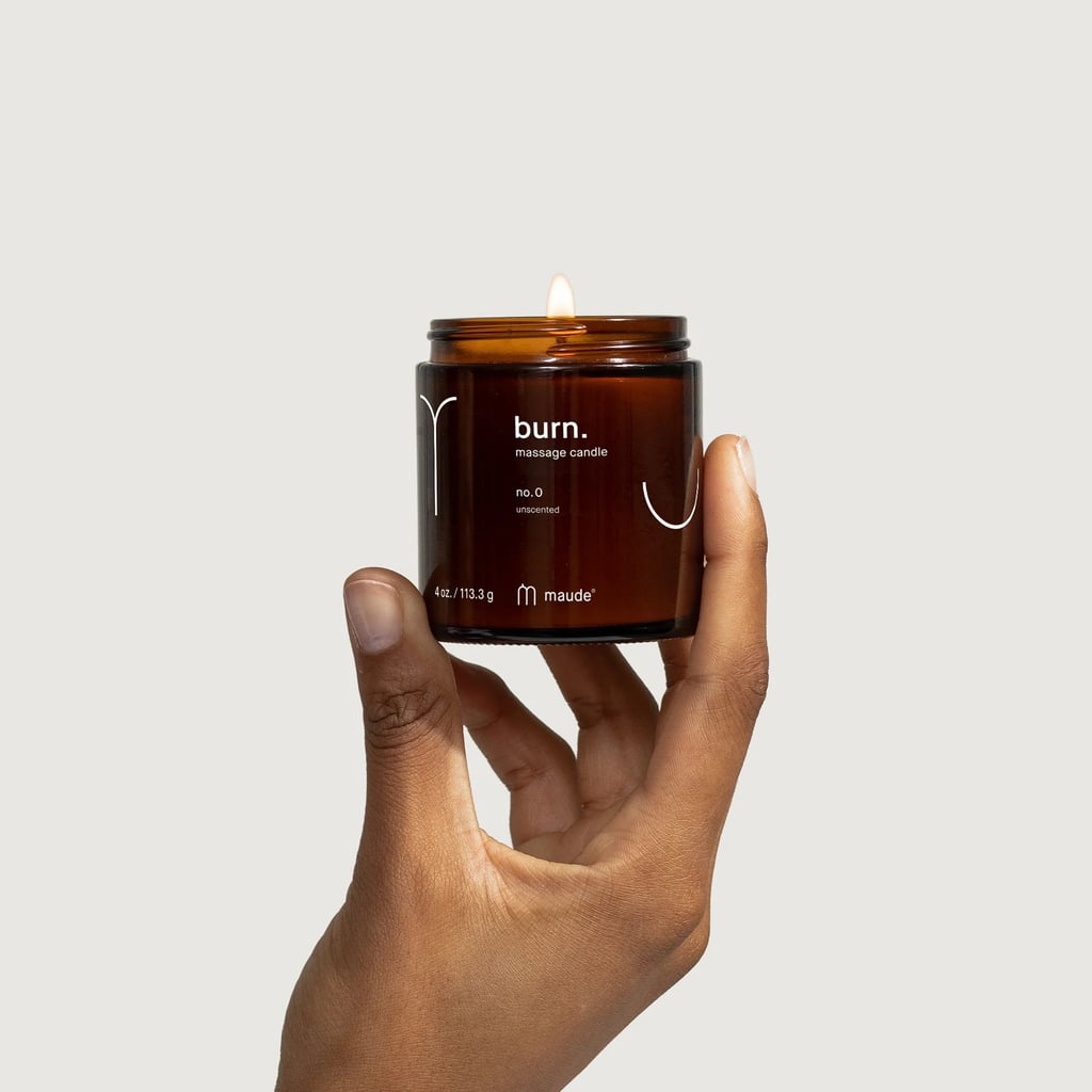 Maude Soy Massage Candle ($22, originally $32)
To be clear, this candle isn't a lubricant — it just vibes closest to this section. What it is, though, is exactly what it sounds like: a blend of skin-softening jojoba and soybean oils that melts into a warm massage oil. Once it's liquified (and, yes, blown out), pour it onto skin and let the pampering begin. It's a great gift for your partner, especially if you're hoping it comes with a massage for you, too.