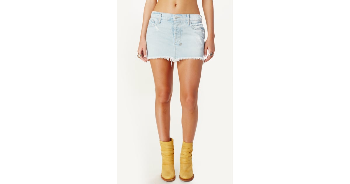 Albino Beach Ksubi Mini Skirt ($196) | Kendall Jenner's Short Denim ...