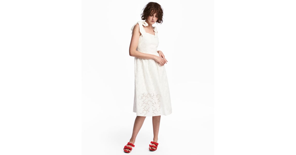 H&M Dress With Eyelet Embroidery Best Wedding Rehearsal Dresses