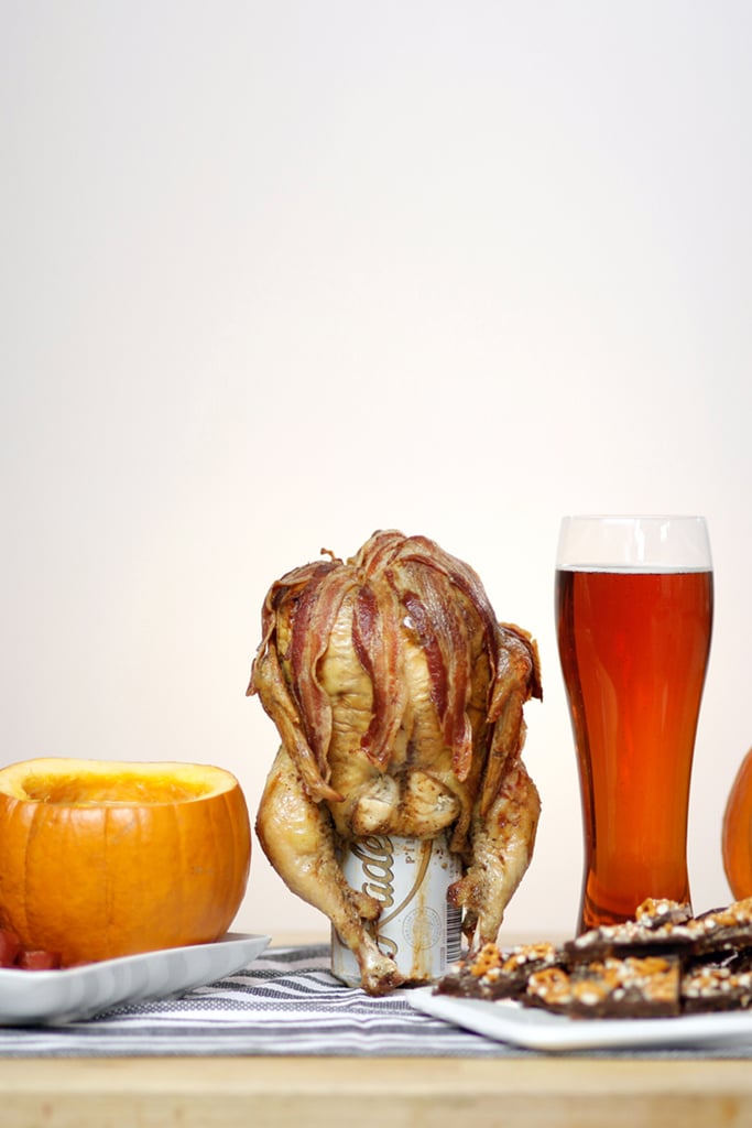 Bacony Beer-Can Chicken