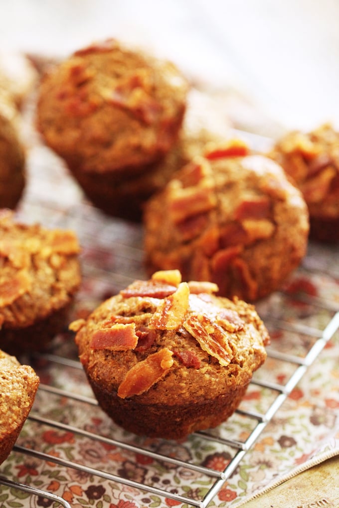 Banana Bacon Bran Muffins