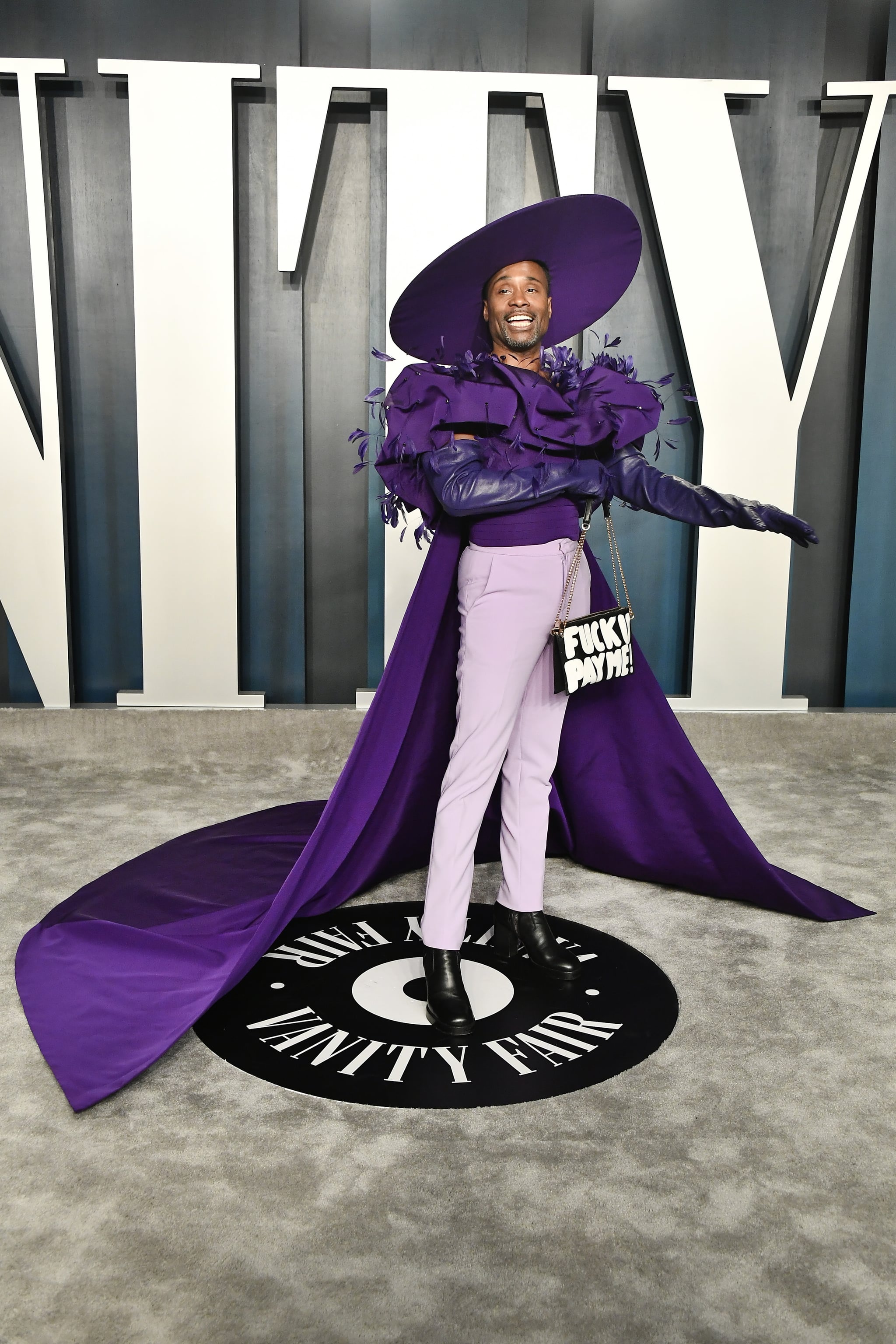 Billy Porter s Purple Outfit at the Oscars Afterparty 2020