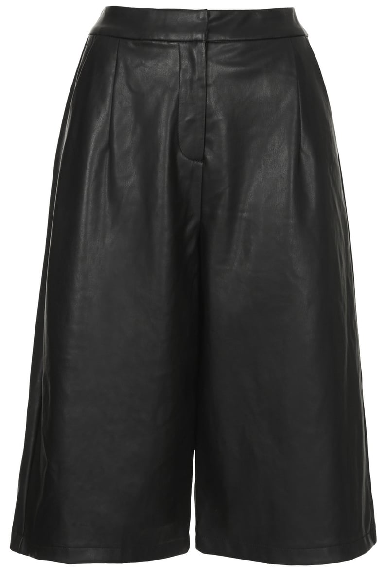 Topshop Leather Culottes
