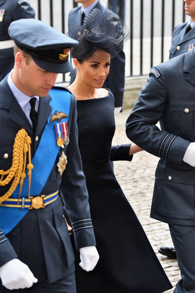 William, Harry, Kate and Meghan at RAF Celebration in London