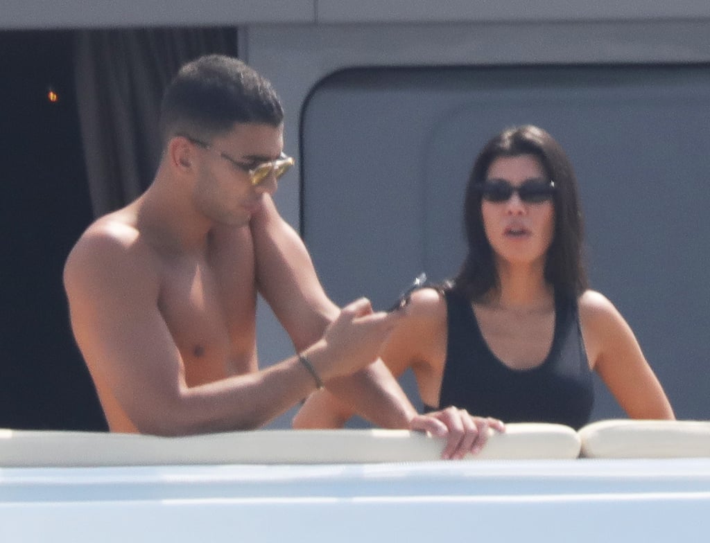 Kourtney Kardashian and Younes Bendjima in Cannes May 2017
