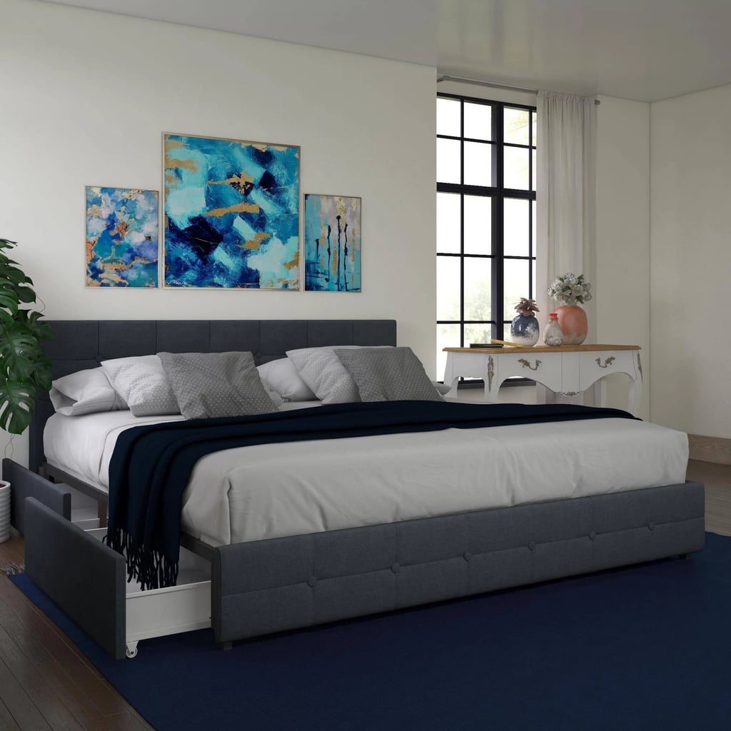 Room & Joy Rosalie Upholstered Bed with Storage