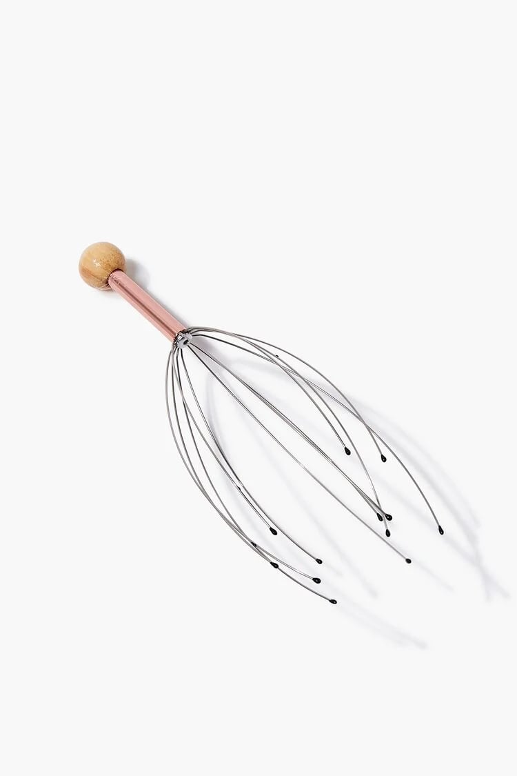 Metallic Handheld Head Massager