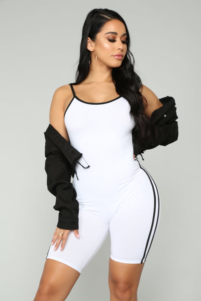 Fashion Nova Come Over Romper Kylie Jenners White Bodysuit With