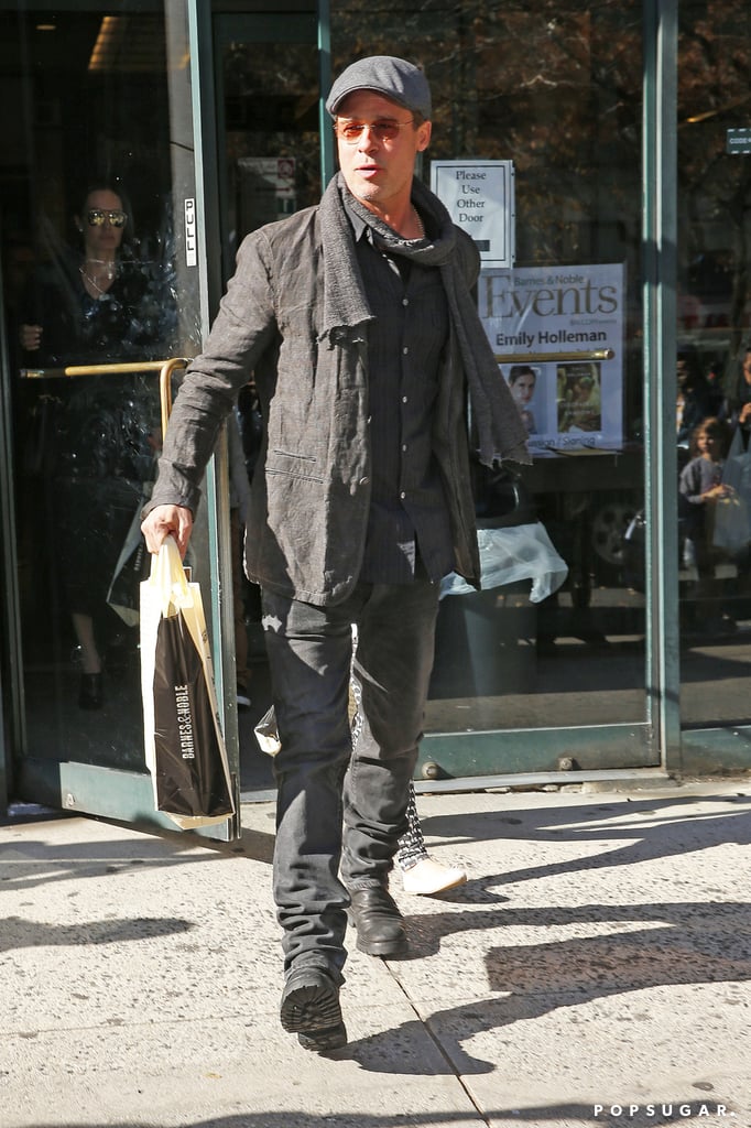 Brad Pitt and Angelina Jolie in NYC With the Twins Nov. 2015