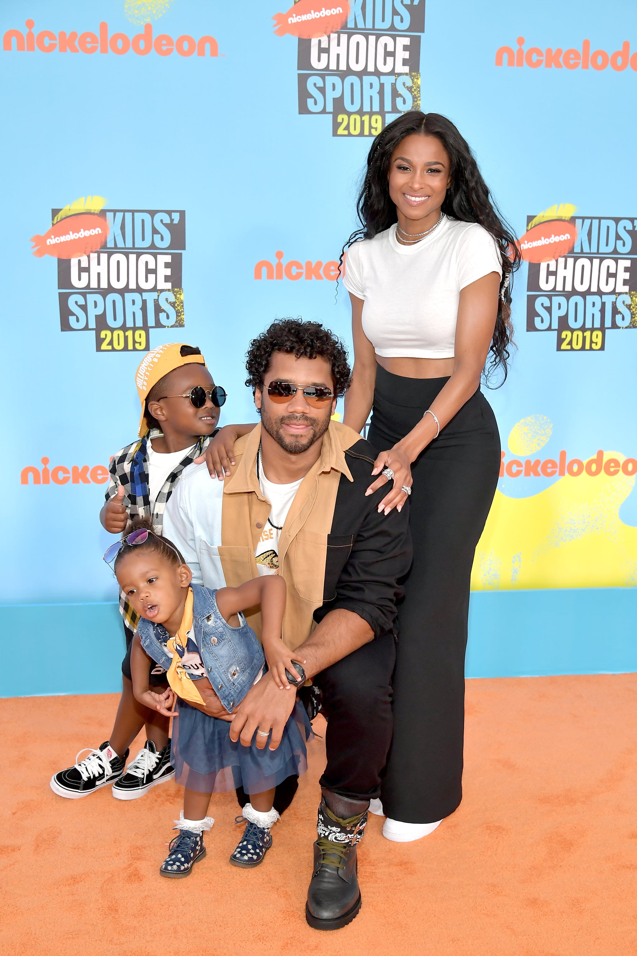 Ciara brings her family to Nickelodeon Kids' Choice Sports Awards 