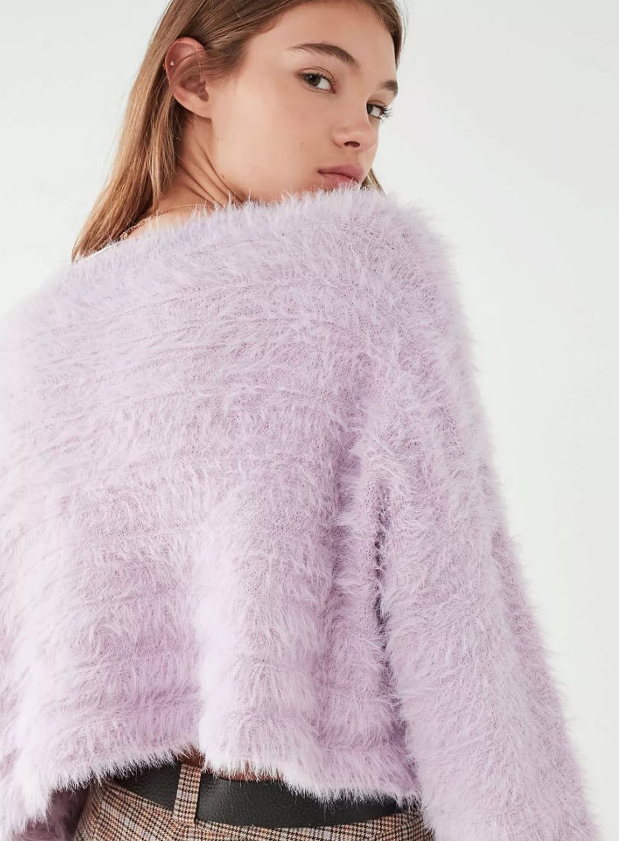 fuzzy pullover sweater