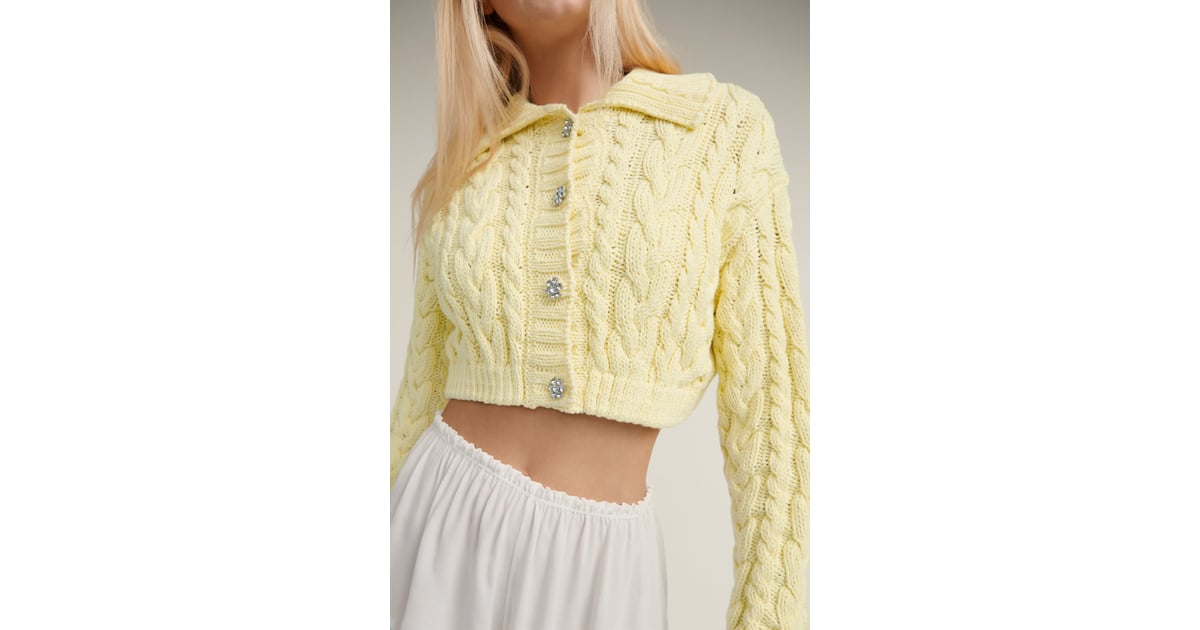 Zara Knit Cardigan With Jewel Buttons The Best Sweaters at Zara