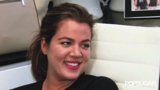 But Khloé doesn't seem too enthusiastic.