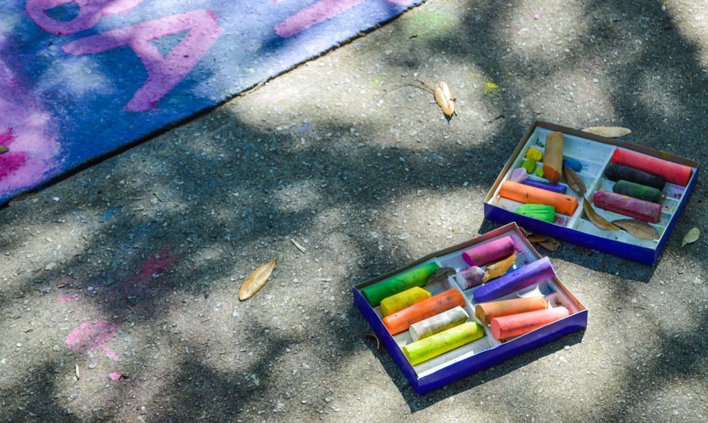 Pregnancy Announcement Ideas: Make Sidewalk Chalk Art