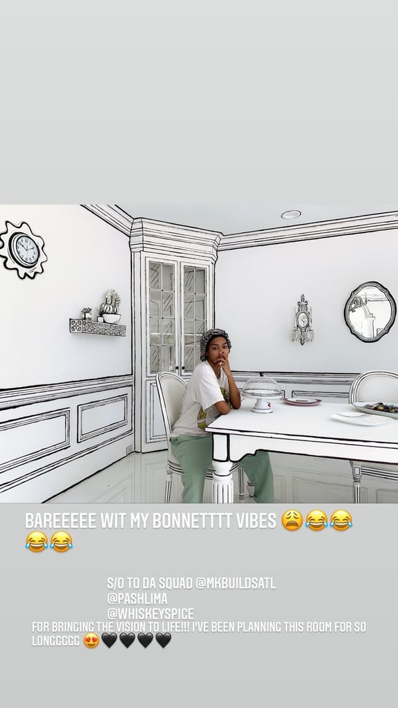 Teyana Taylor's Trippy Black and White Dining Room | Photos