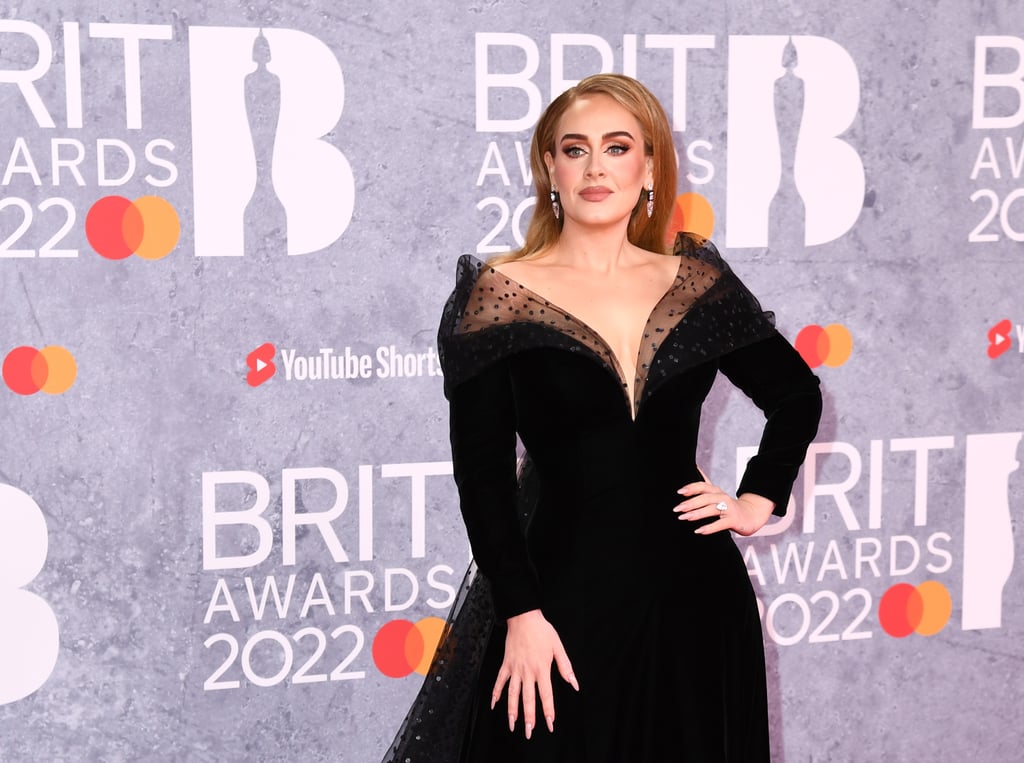 Adele Wears an Armani Dress at the 2022 BRIT Awards