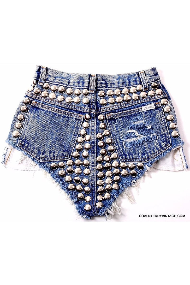 Beyoncé's Exact Coal N Terry Vintage Back Studded Denim Cutoff