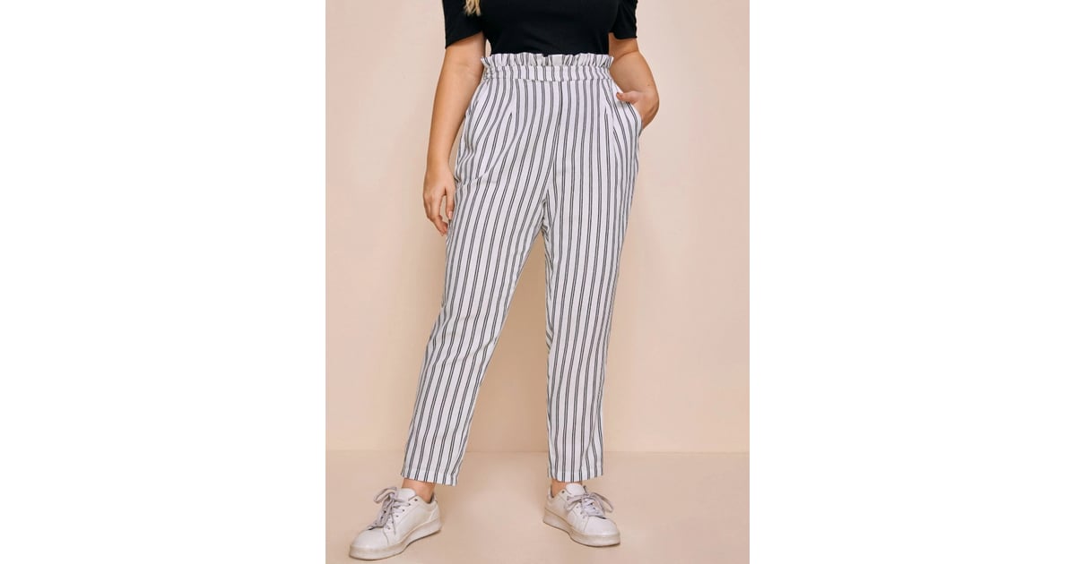 paperbag striped pants