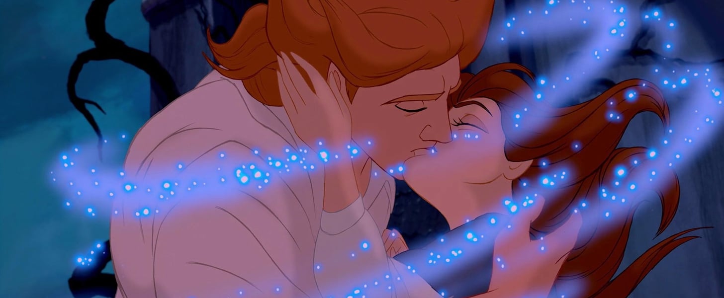 lady and the tramp kiss gif