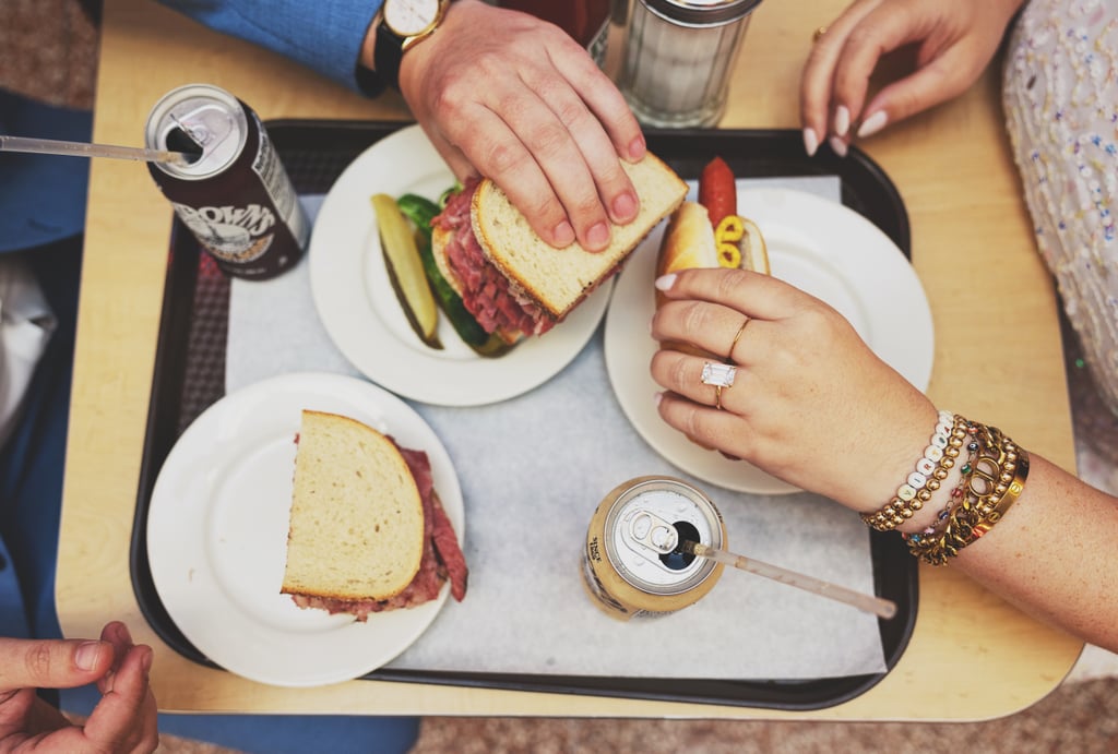 See This Couple's Engagement Shoot at Katz's Deli in NYC