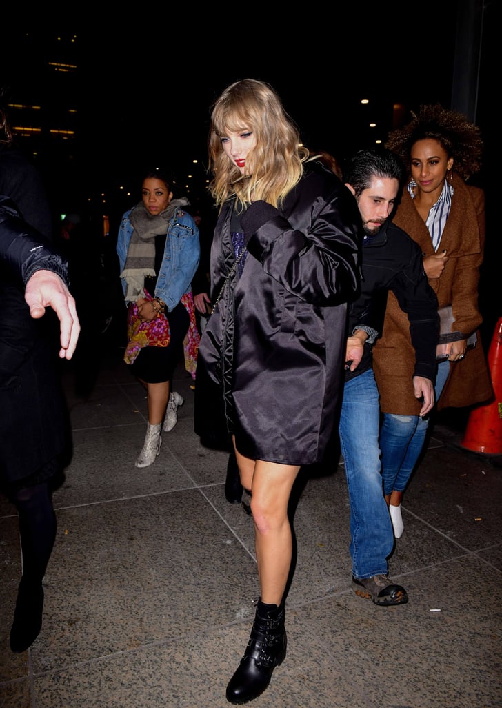 Taylor Swift Prada Combat Boots | POPSUGAR Fashion