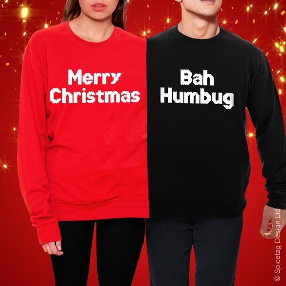 Merry Christmas Bah Humbug Jumper
