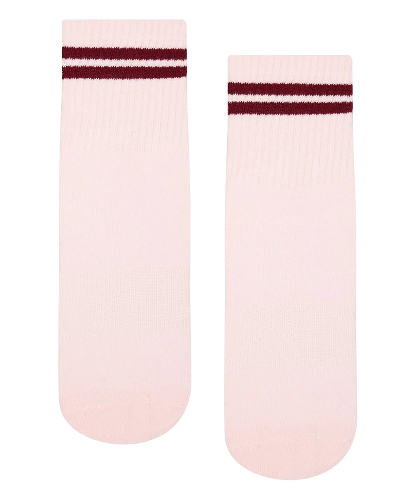 MoveActive Crew Non Slip Grip Socks with Sweetheart Stripes