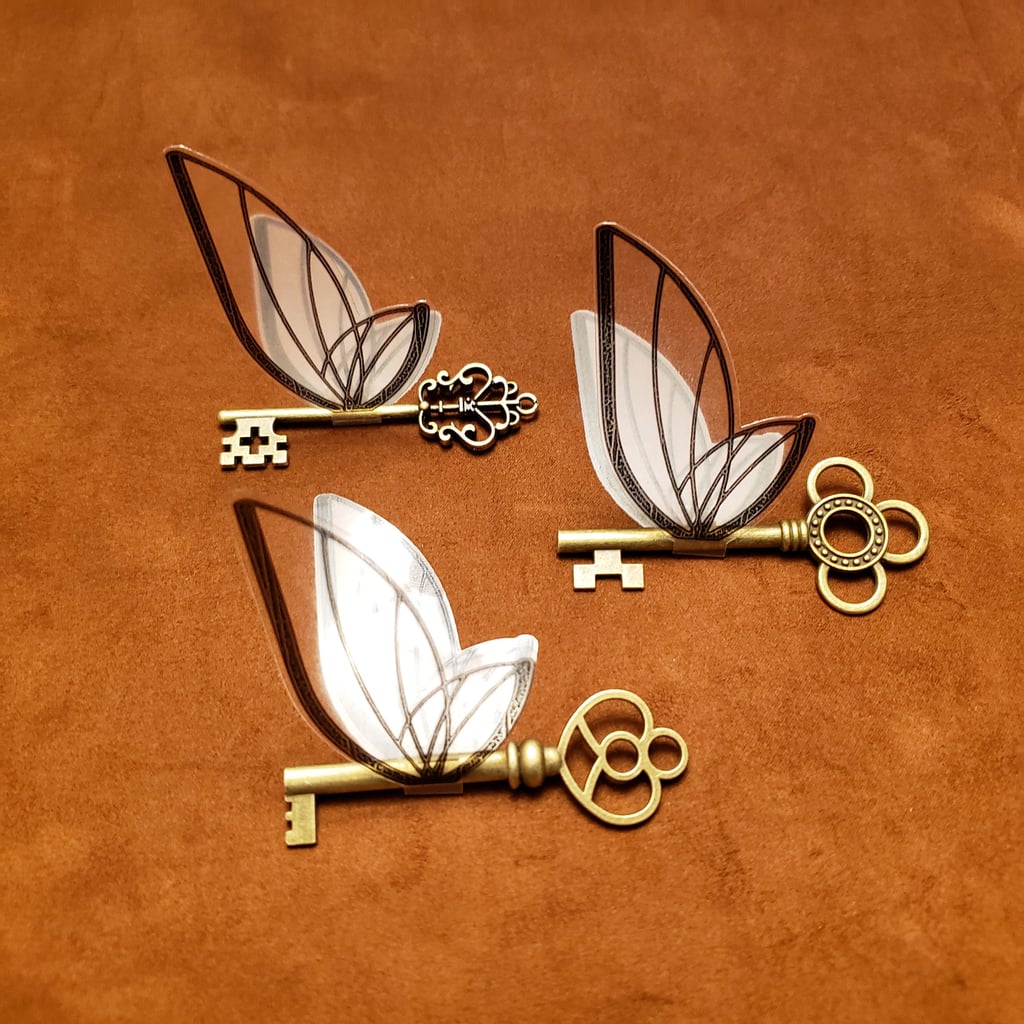 Wizard Flying Key Ornaments