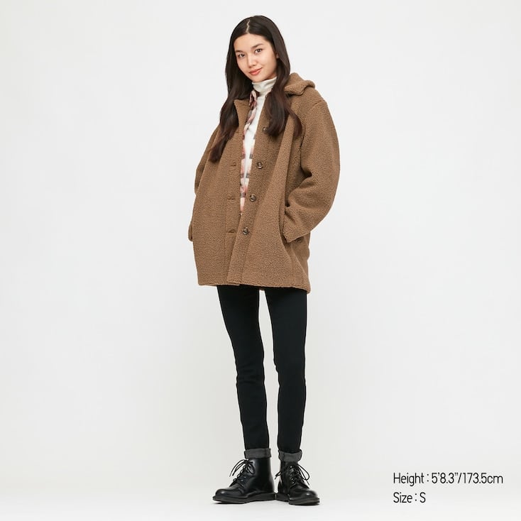 Fleece Collar Short Coat