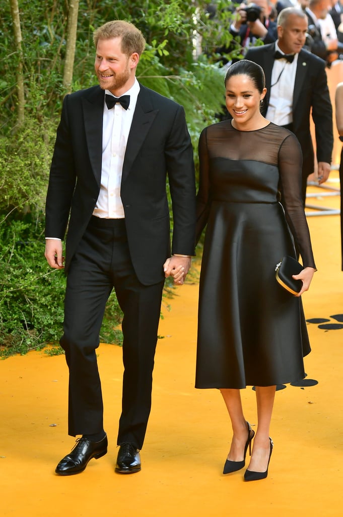 Pictured: Prince Harry and Meghan Markle at The Lion King premiere in London.