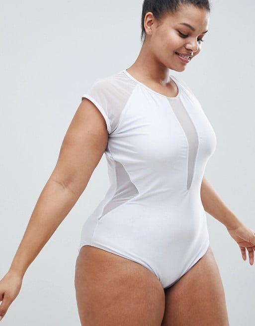 cap sleeve swim suit