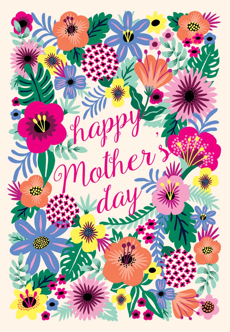 Whimsical Bouquet Printable Mother's Day Card