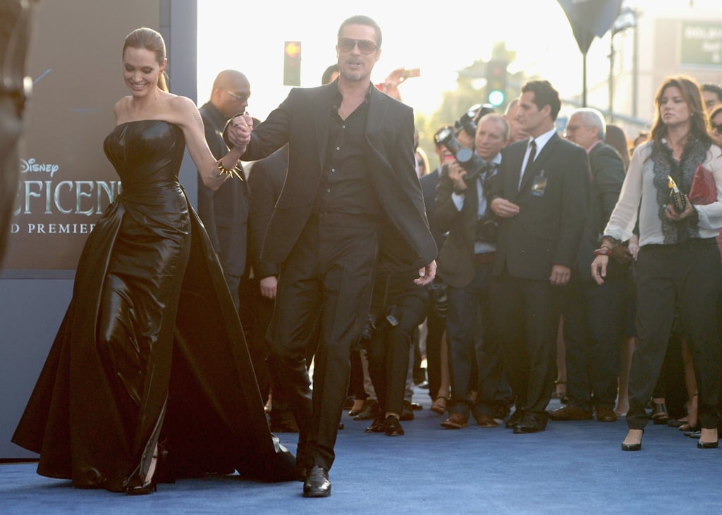 Angelina Jolie and Brad Pitt at the Maleficent LA Premiere