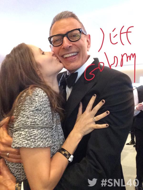 Jeff Goldblum and his wife turned up.