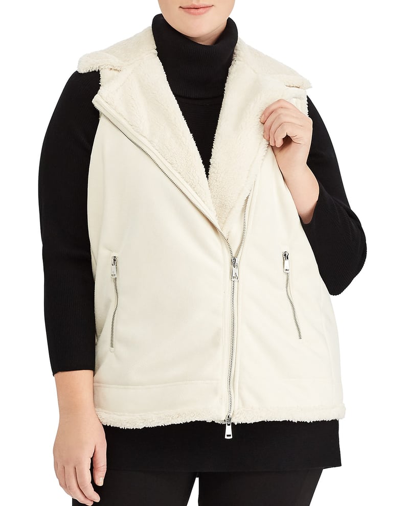 Lauren Ralph Lauren Plus Moto Vest