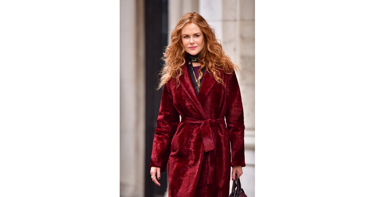 It ties at the waist, as seen above. | The Undoing: Grace Fraser Coat Details From Costume Designer | POPSUGAR Fashion Photo 3... 
