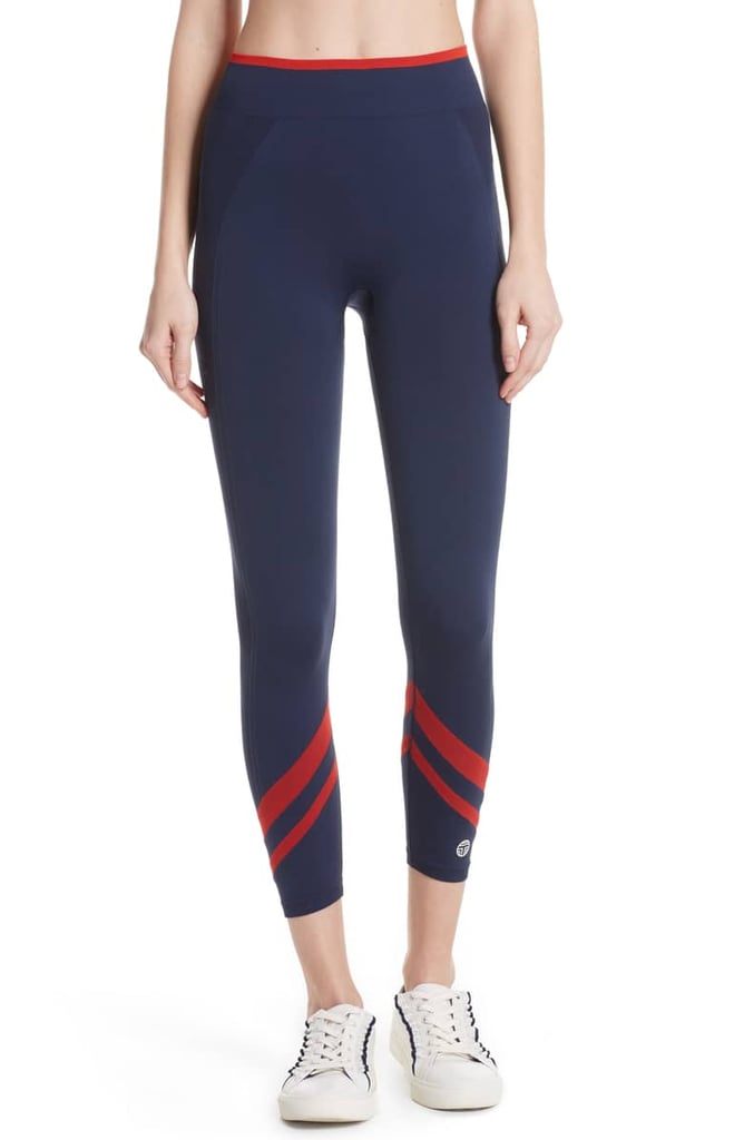 Tory Sport Contrast Chevron Seamless Leggings