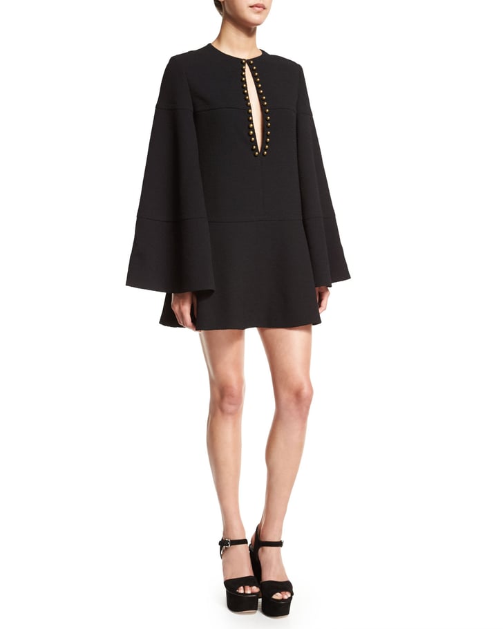 Nanette Lepore Long Sleeve Cape Dress ($398) | Kim Kardashian's Black ...