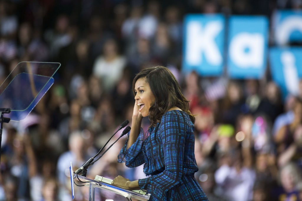 Michelle Obama's Campaign Dress Sends Out a Message on Its Own