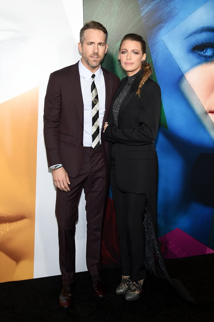 Blake Lively and Ryan Reynolds at A Simple Favour Premiere