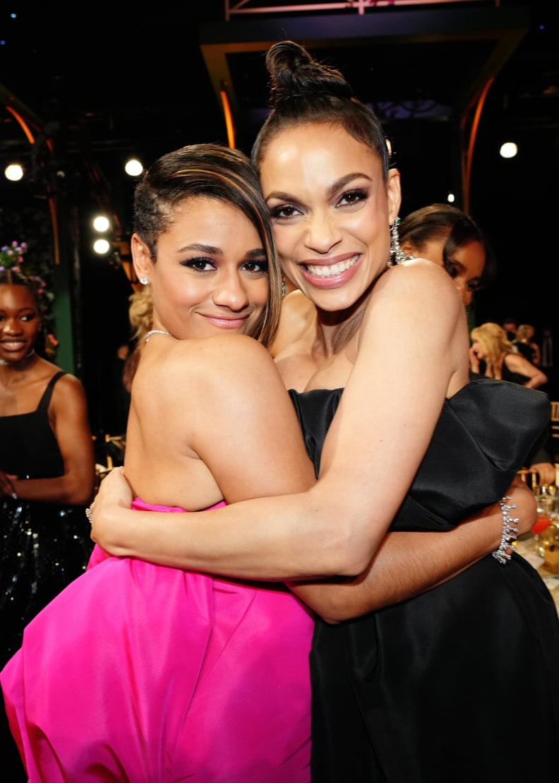 Ariana DeBose and Rosario Dawson at the 2022 SAG Awards