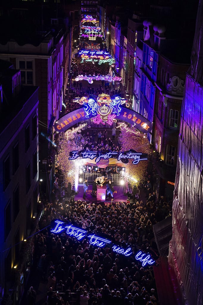 Queen Bohemian Rhapsody Lights on Carnaby Street in London