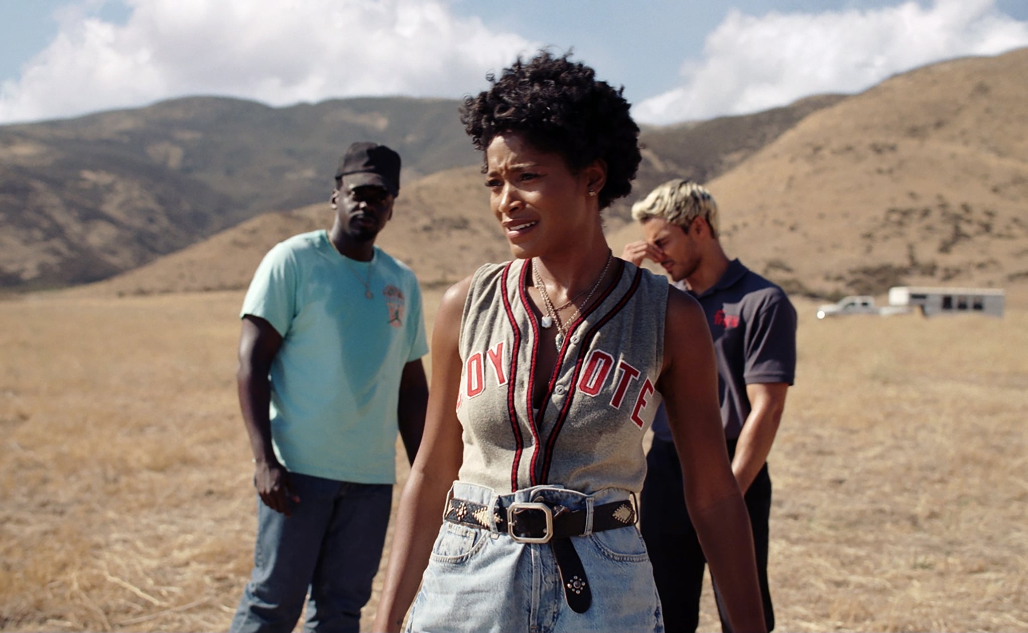 NOPE, from left: Daniel Kaluuya, Keke Palmer, Brandon Perea, 2022.  Universal Pictures /Courtesy Everett Collection