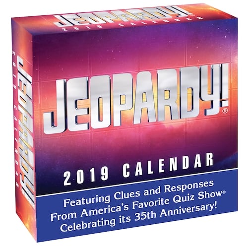 Jeopardy! 2019 Daily Desk Calendar Gifts For Coworkers Under 10