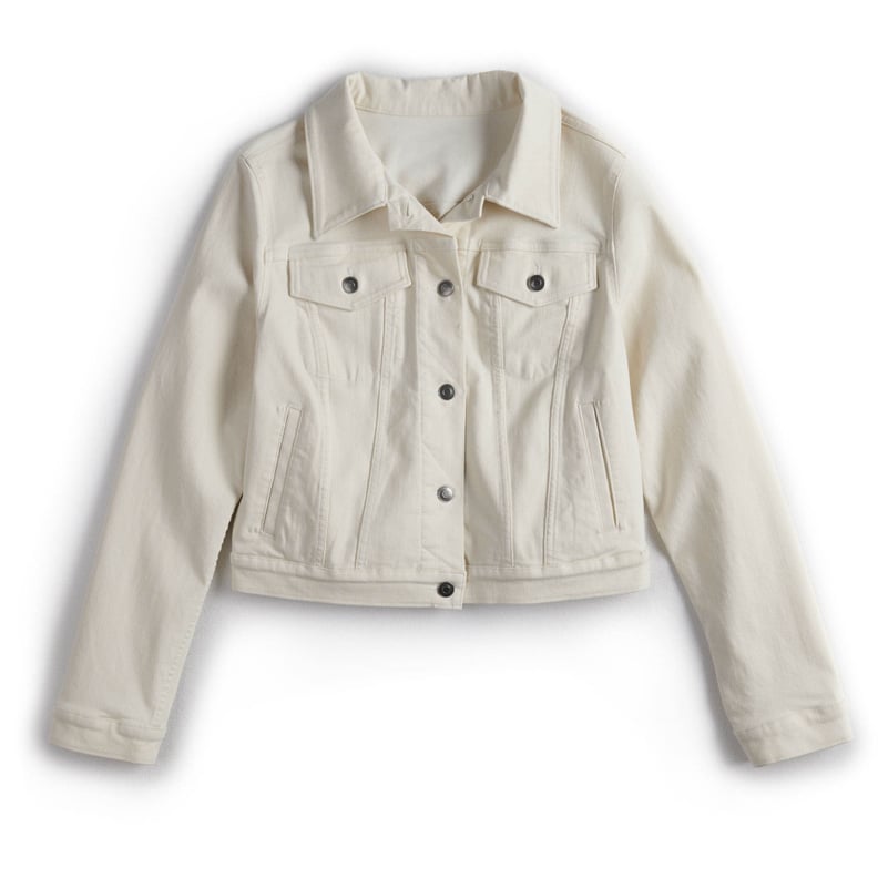 Kohls white denim jacket hotsell