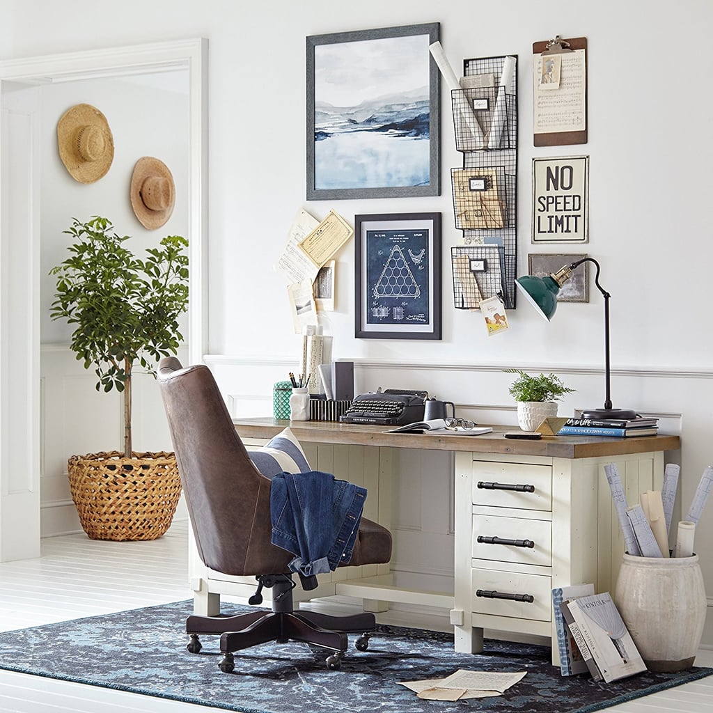 Stone & Beam Barrett Reclaimed Wood 6Drawer Desk Amazon Prime Day