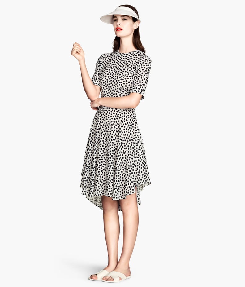 H&M Black and White Polka-Dot Dress