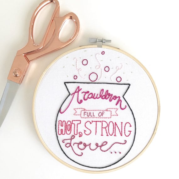 Cauldron Embroidery Hoop