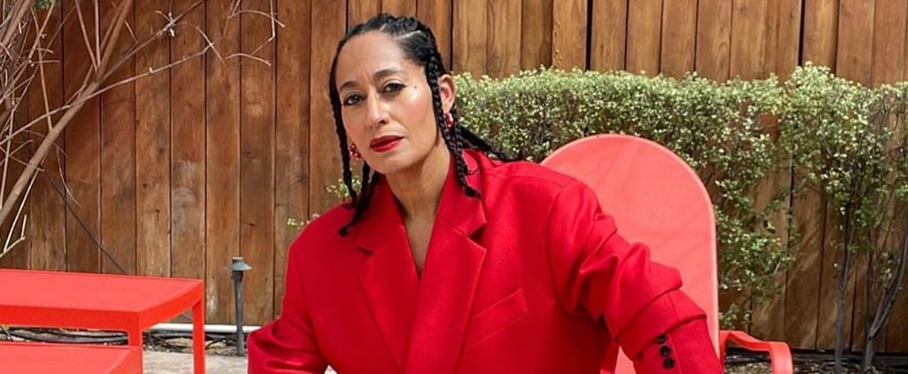 Tracee Ellis Ross Wears Red Power Suit on The Tonight Show